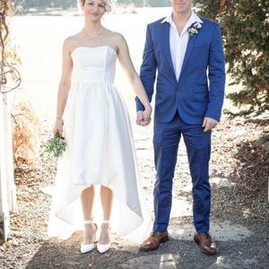 Mikado High-Low Wedding Dress (BRAND NEW!)